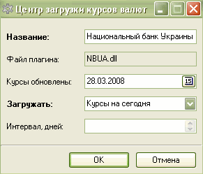 Центр загрузки курсов валют